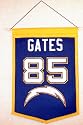 NFL San Diego Chargers Football Player Tradition Banner - Antonio Gates