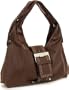 Large Belted Hobo Handbag