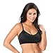 Oh Baby By Motherhood Racerback Nursing Sports Bra (Medium, Black)