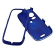 GTMax Dark Blue Rubber Hard Snap On Crystal Cover Case for Sprint Samsung Instinct HD SPH-M850 Cell Phone