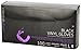 Colortrak Disposable Vinyl Gloves, Black, Large, 100 Count,  (Pack of 2)