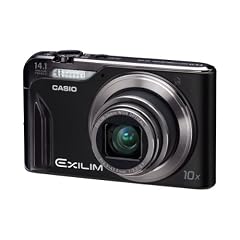Casio Exilim EX-H15 Digitalkamera (14 Megapixel, 10-fach opt. Zoom, 7,6 cm Display, Akku f�r bis zu 1.000 Fotos, bildstabilisiert) schwarz