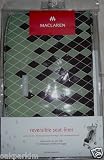 Maclaren Reversible Seat Liner Dripping Diamonds Marsh Green Coffee Brown