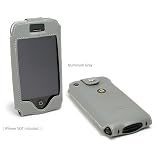 Apple iPhone Designio Slim Leather Sleeve (Aluminum Grey)