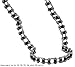 Mens Bike Chain Necklace with Black in 9MM title=