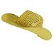 New Cowboy Shapeable Fedora Glitter Sequins Hat Dance * Gold * Small / Medium