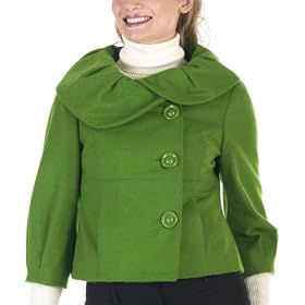 Mossimo® 3/4-Sleeve Wool Coat - Green by Mossimo