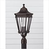 IMAGE OF Bundle-18 Cotswold Lane Outdoor Post Lantern Set in Grecian Bronze Finish: Peruvian Bronze
