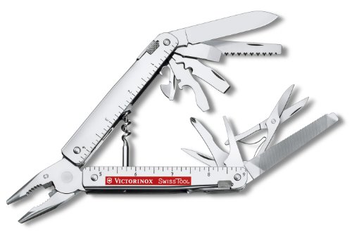 Victorinox SwissTool CS Plus Outil multifonctions Étui cuir Acier inoxydable Argenté 39 fonctions