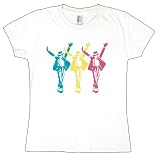 Michael Jackson I Heart MJ Ladies T Shirt Michael Jackson - Silhouettes Ladies T-Shirt
