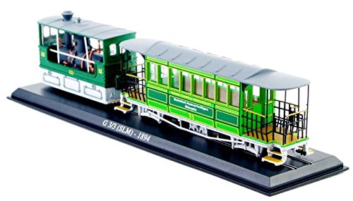 NEW Top Sale 1/87 G 3/3 (SLM)-1894 Tram Diecast Model collection Green Dual Tracks