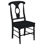 International Concepts C46-1202P Pair of Empire Chairs, Black