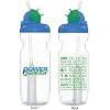 Filter Water Bottle 20 oz, New Improved Easy Flow Filter, 40 Gal. Capacity.