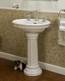 Barclay Windsor 8-Inch Widespread Vitreous China Pedestal Sink