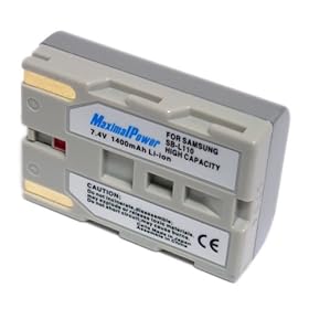 Maximalpower SAM SB-L110 Li-ion Battery for SamsungSB-L110 SCD103 SC-D103 VP-D101I SCD23 SC-D23 VP-D101 VP-D20 SCD107 SC-L700, Fully Decoded w/ 3yr warranty