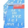 C-Thru Lettering Stencil Guides capitals, lowercase, and numbers Helvetica 3/4 in. & 1 in. SH19-25-CLN