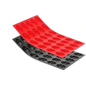 De Buyer Moul Flex 1994.01, Stampo Moul'Flex per 30 Madeleines, teglia da 17,6x30 cm, colore: Nero De Buyer Moul Flex 1994.01, Stampo Moul'Flex per 30 Madeleines, teglia da 17,6x30 cm, colore: Nero