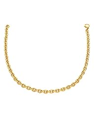 14K Yellow Gold Polished Cable Link Necklace