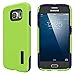 Galaxy S6 Case,TOTU[Shock proof][Drop Protection] Dual-Layer Defender Protective Frame S6 case for Samsung Galaxy S6 (2015),Lime Green / Blue