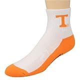 Tennessee Volunteers White-Orange Quarter Socks