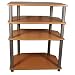 Kitchen & Housewares : Langdale Beech / Silver Deluxe Computer Table / Games Station / TV Stand for TVs of up to 24" ( 32" with overhang )