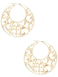 GUESS GUESS Again Filigree Hoop Earrings, GOLD