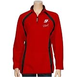 Kasey Kahne Ladies Red Checkered Future 1/4 Zip Fleece Pullover