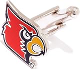 Cufflinks Inc Men's Louisville Cardinals Cufflinks Red/Black/Yellow