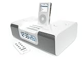 iHome iH5 - Speaker Dock with Clock Radio for iPod - White