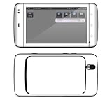 Simply White Decorative Skin Decal Sticker for Dell Streak 5 Android Tablet ....