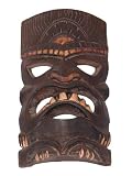 CARVED TIKI MASK 8 - LUCKY TIKI MASK
