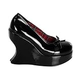 BRAVO-02, 5'' Platform Gothic Wedge Shoe in Two Colors, Demonia by Pleaser USA