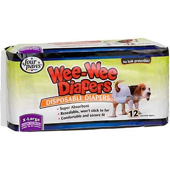 Wee-Wee Disposable Doggie Diapers, X-Large