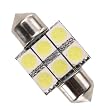 Lighting EVER 1.22 in 31mm Festoon bulb, License Plate Light & Tail Light, Daylight White, Pack of