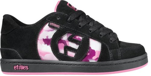 Etnies Kids' Capital Pre/Grade (Black/Pink Suede 1.0 M)