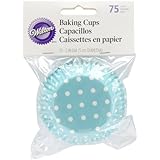 Wilton Blue Dots Baking Cups, 75 Count