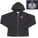Los Angeles Kings NHL Girls Lucky Full Zip Hooded Jacket (Black)