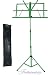 Portable Green Folding Sheet Music Stand with Carrying Bag