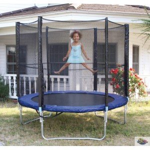Legler Trampoline Modèle 2013 250cm Ø Bleu y compris filet de sécurité