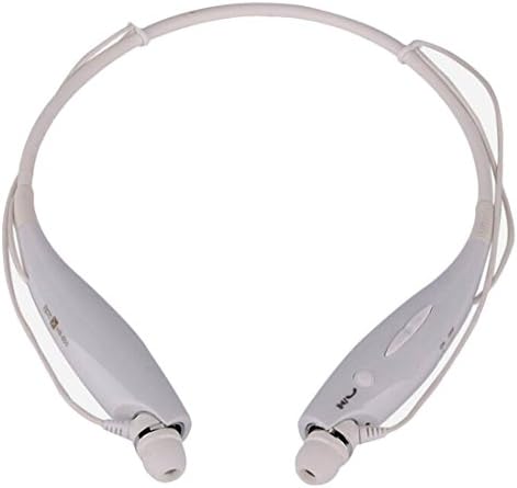 Sawolol HB-800 Premium Stereo Sports Neckband Style Hd Music Wireless Bluetooth Headphones (White)