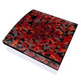 Playstation Slim Skin (PS3 slim) Plus Two Matching Controller Skins - Anarchist