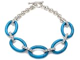 0.65 cttw 14k gold plated 925 Sterling Silver Turquoise Bracelet - Gold Plated Silver
