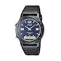 CASIO Collection AW-49HE-2AVEF - Reloj de caballero de cuarzo, correa de resina color negro (con cron�metro, alarma)