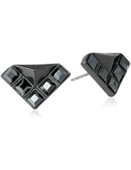 Sam Edelman Square Stone Triangular Stud Earrings