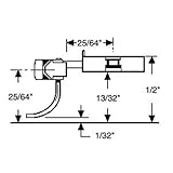 HO Metal Coupler, 25/64" Overset (2pr)
