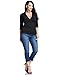 LookbookStore Women's Plus Size Crossover Faux Wrap Ruched Pullover Blouse Shirt