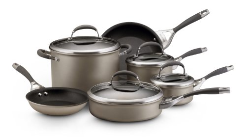 Circulon Elite Platinum Hard Anodized Nonstick 10-Piece Cookware Set product image