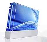 Abstract Blue Decorative Protector Skin Decal Sticker for Nintendo Wii Cons ....