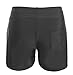 Charmleaks HIgh Waist Swimweawr Board Shorts Black Swim Bottoms Swimwear Shorts, X-Large, Black