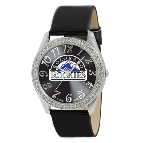 Game Time Women's MLB-GLI-COL Glitz Classic Analog Colorado Rockies Watch